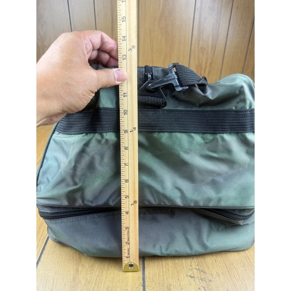 Vintage Team Nordica Duffel Bag Green Black Sports Gym Travel‎ Weekender Bag